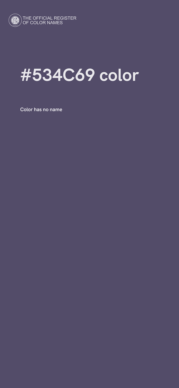 #534C69 color image