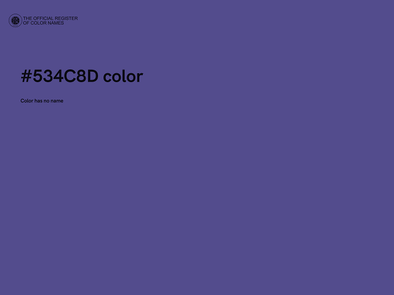 #534C8D color image