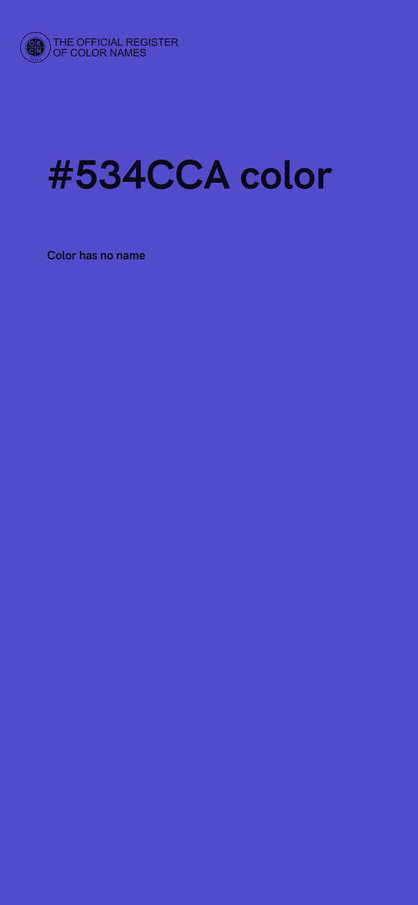 #534CCA color image