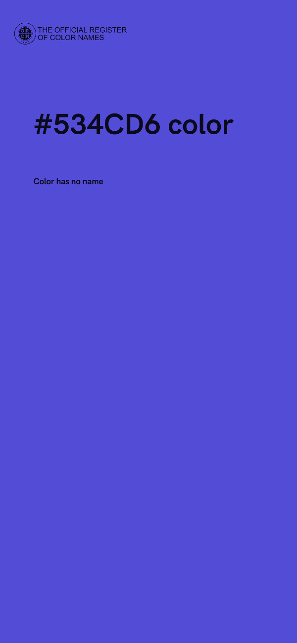 #534CD6 color image