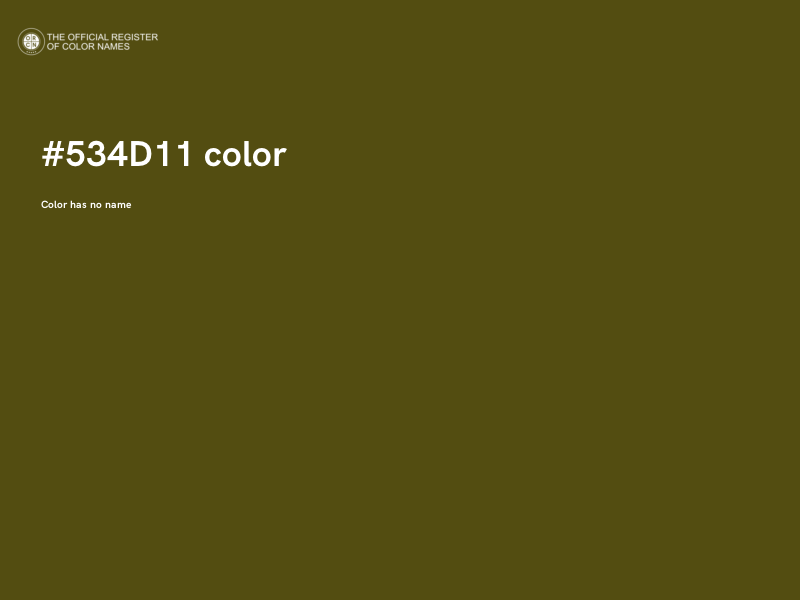 #534D11 color image