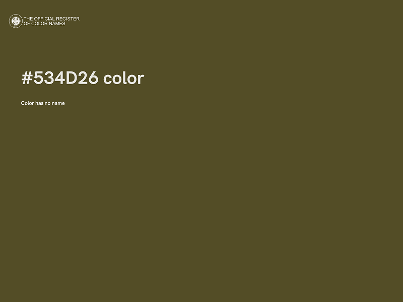 #534D26 color image