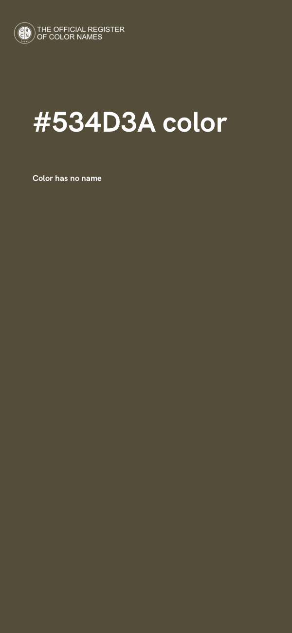 #534D3A color image
