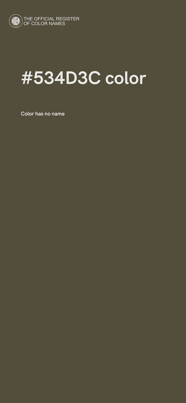 #534D3C color image