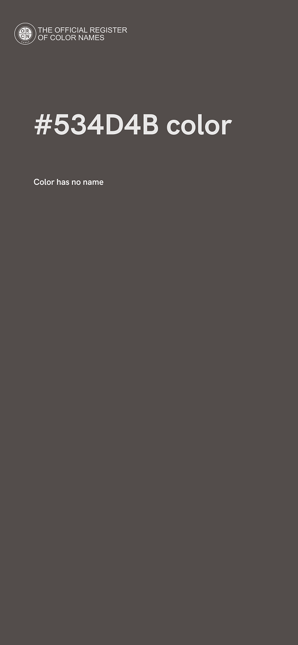 #534D4B color image