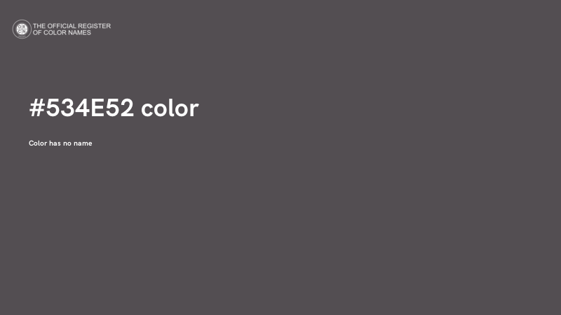 #534E52 color image