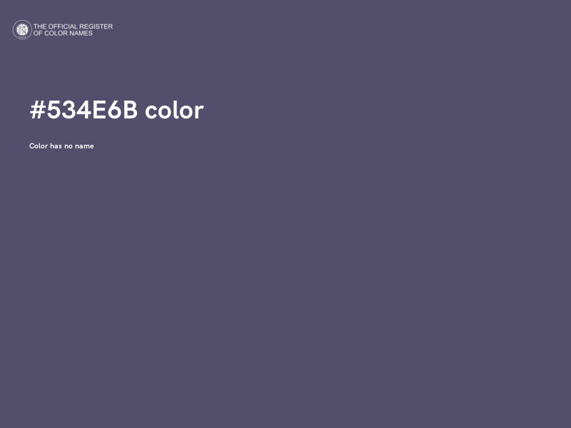 #534E6B color image