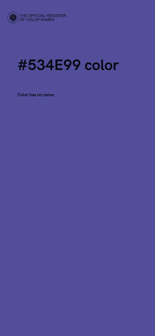 #534E99 color image