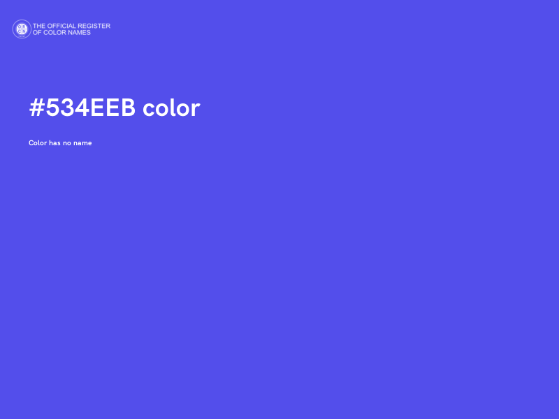 #534EEB color image