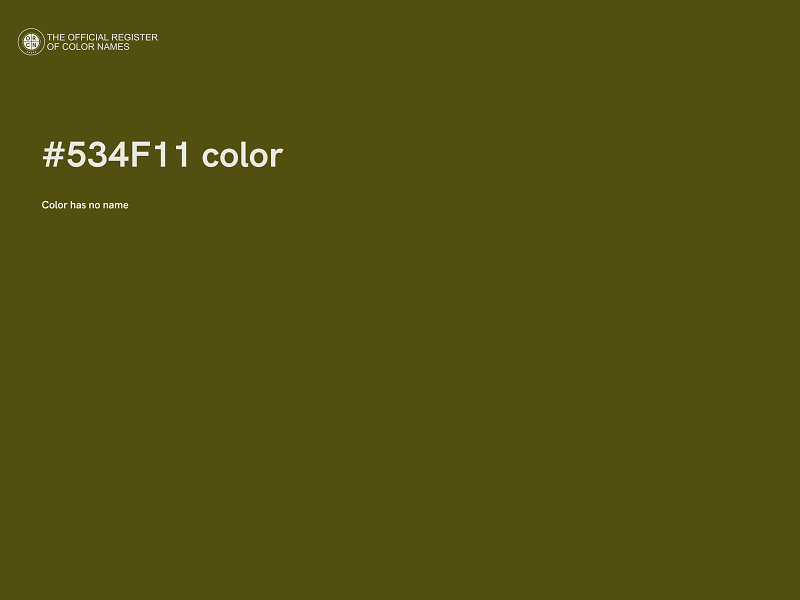 #534F11 color image