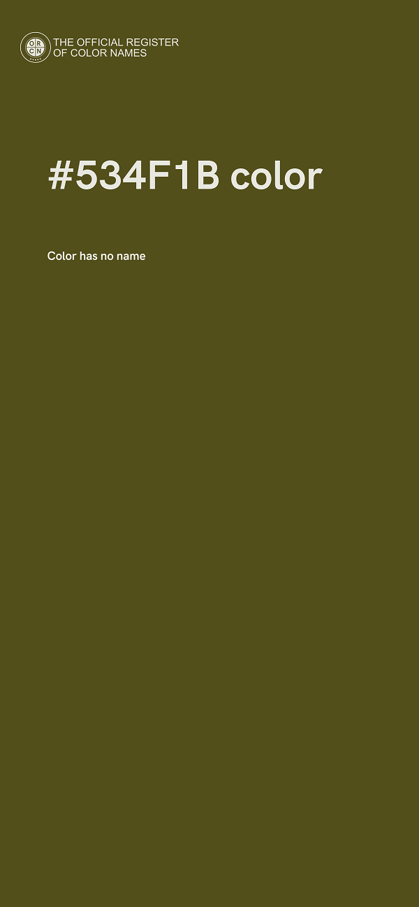 #534F1B color image