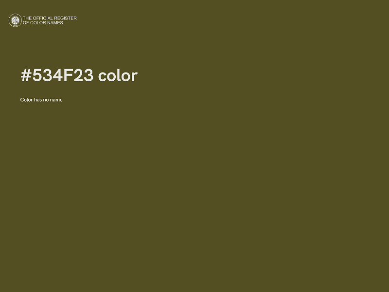 #534F23 color image