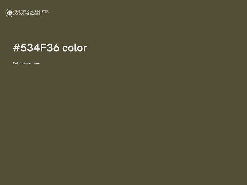 #534F36 color image