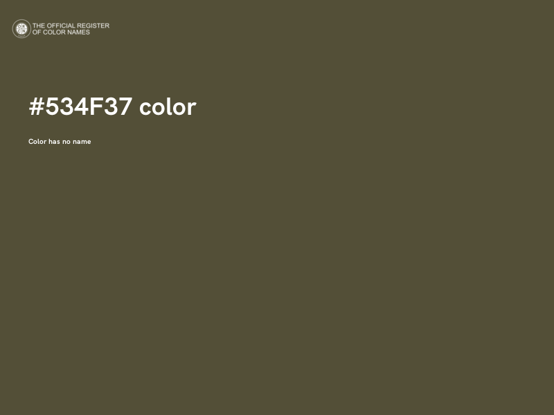 #534F37 color image