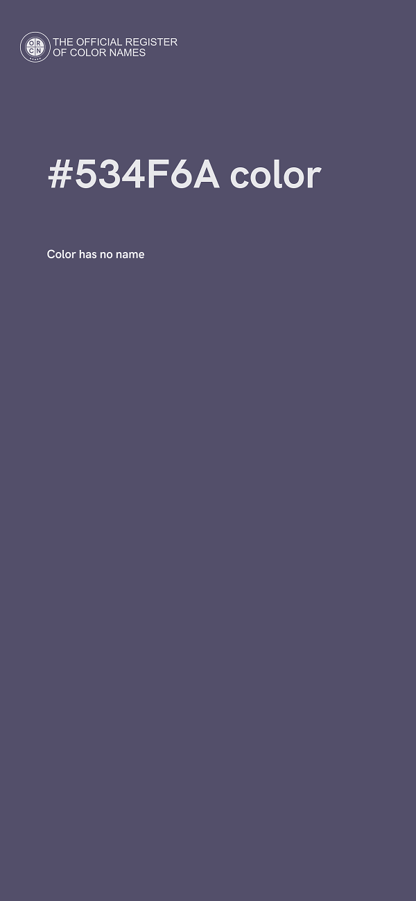 #534F6A color image
