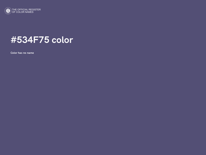 #534F75 color image