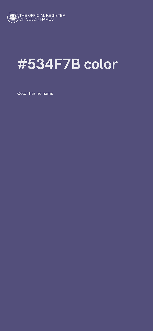 #534F7B color image