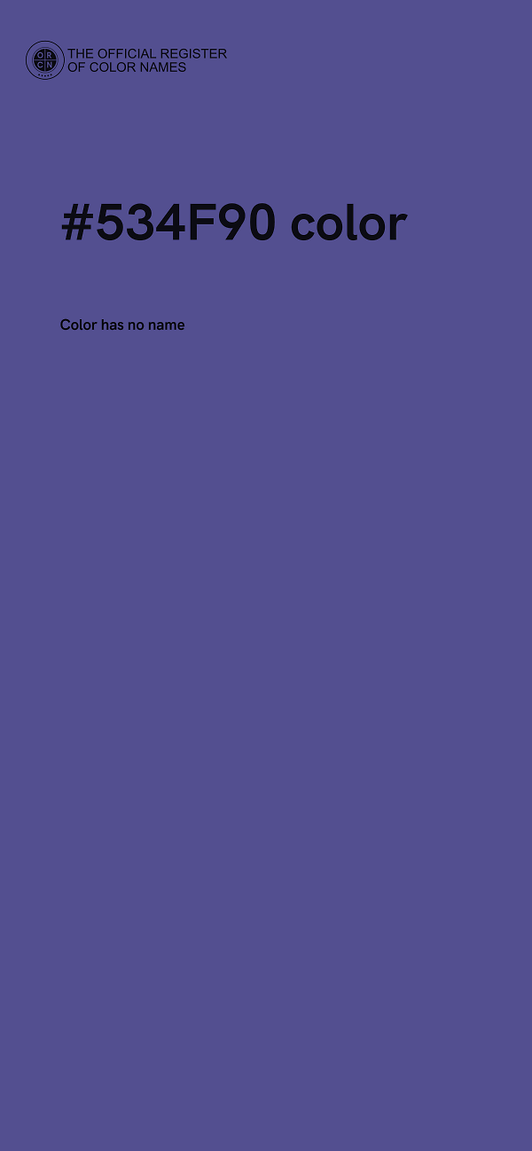 #534F90 color image