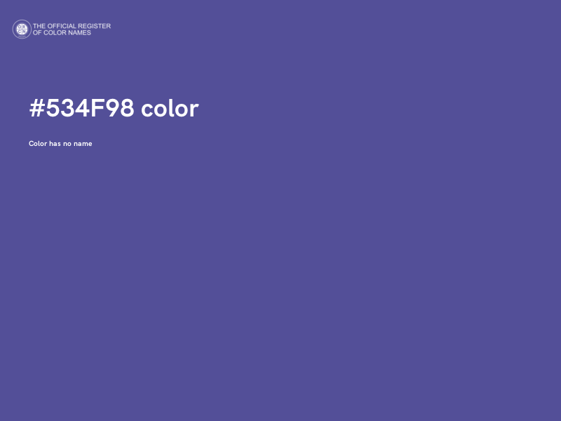 #534F98 color image