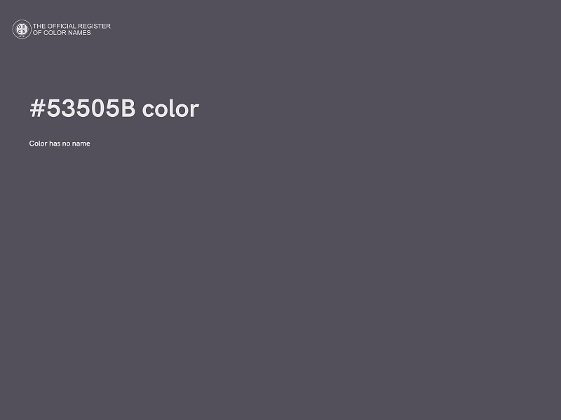 #53505B color image