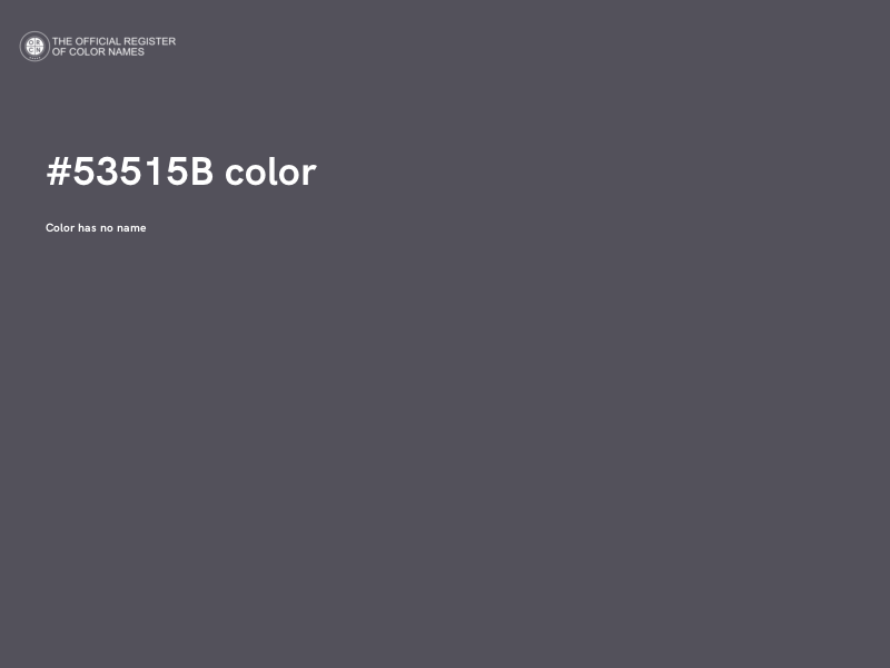 #53515B color image