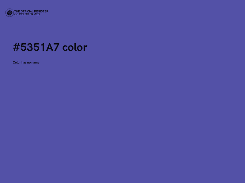 #5351A7 color image