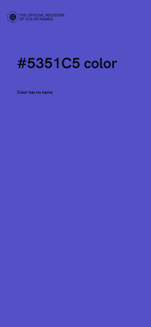 #5351C5 color image