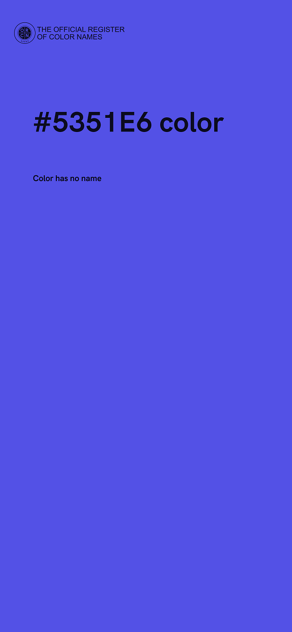 #5351E6 color image