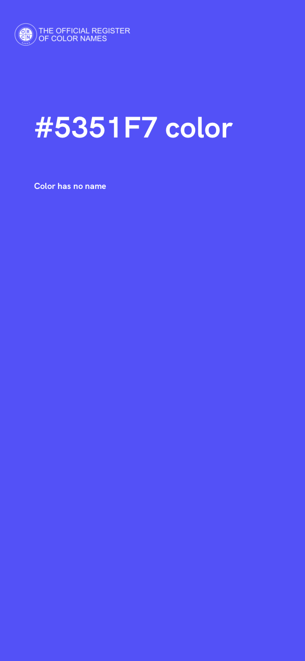 #5351F7 color image