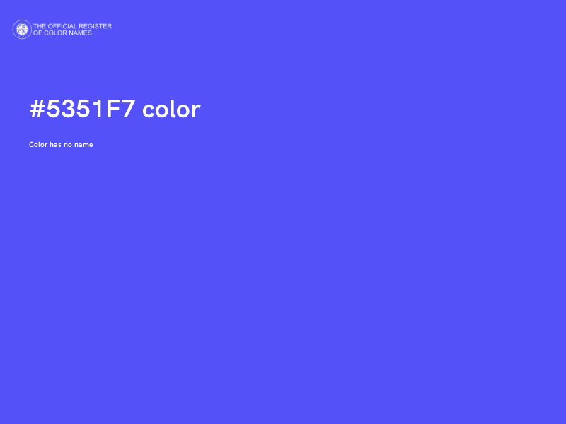 #5351F7 color image