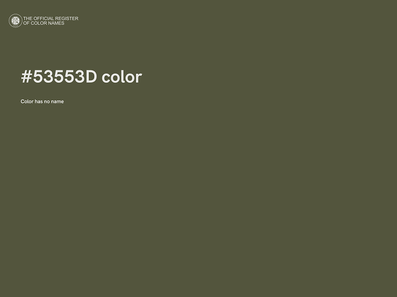 #53553D color image