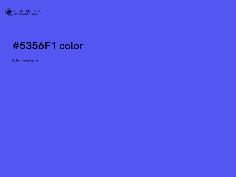 #5356F1 color image