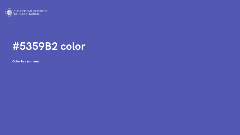 #5359B2 color image