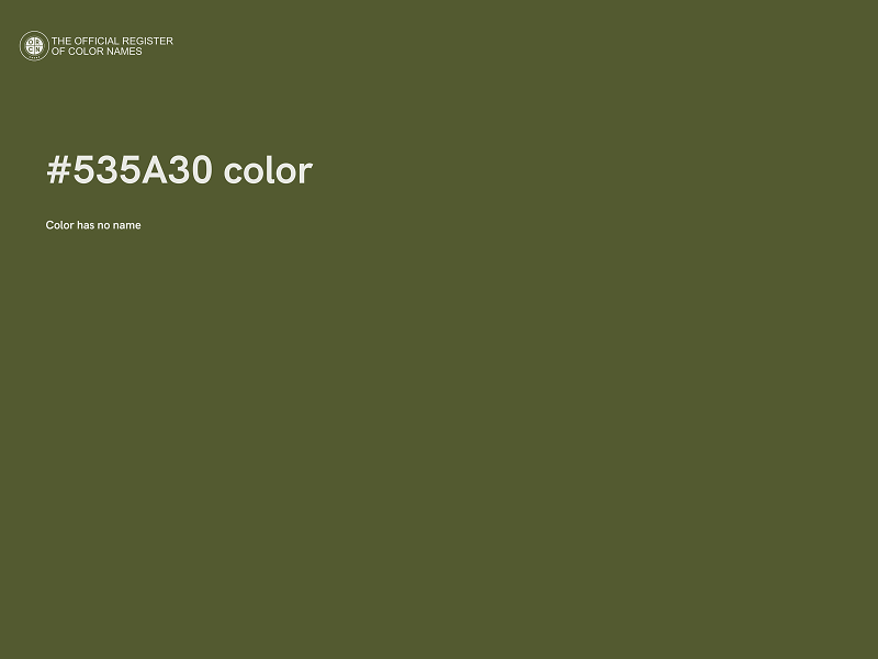 #535A30 color image