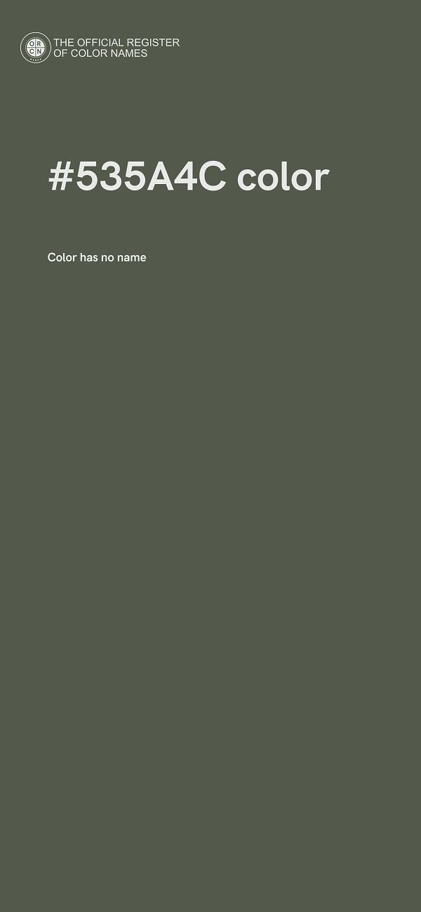 #535A4C color image
