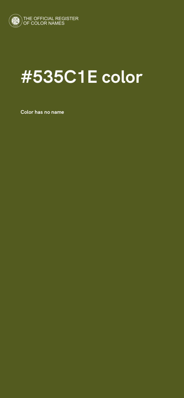 #535C1E color image
