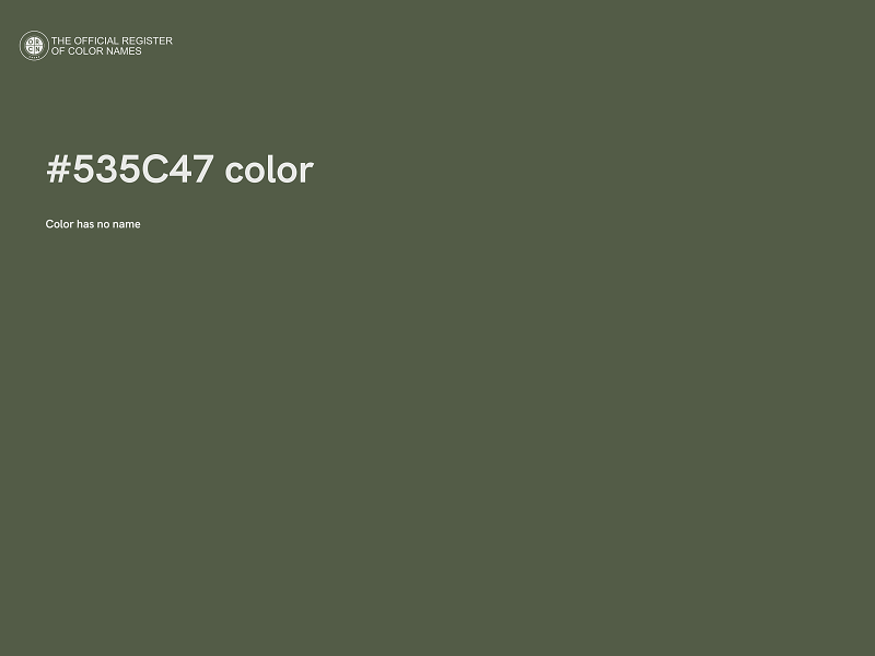 #535C47 color image