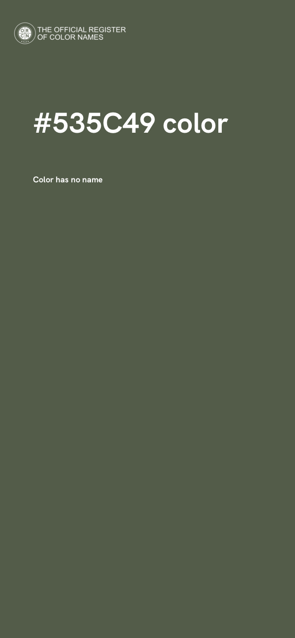 #535C49 color image
