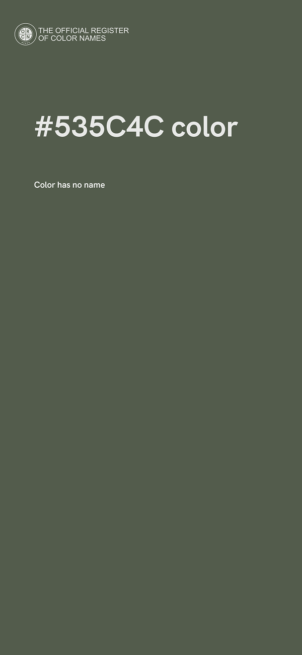 #535C4C color image