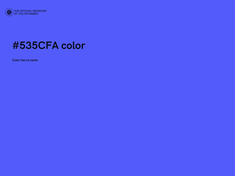 #535CFA color image