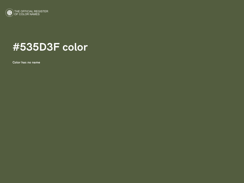 #535D3F color image