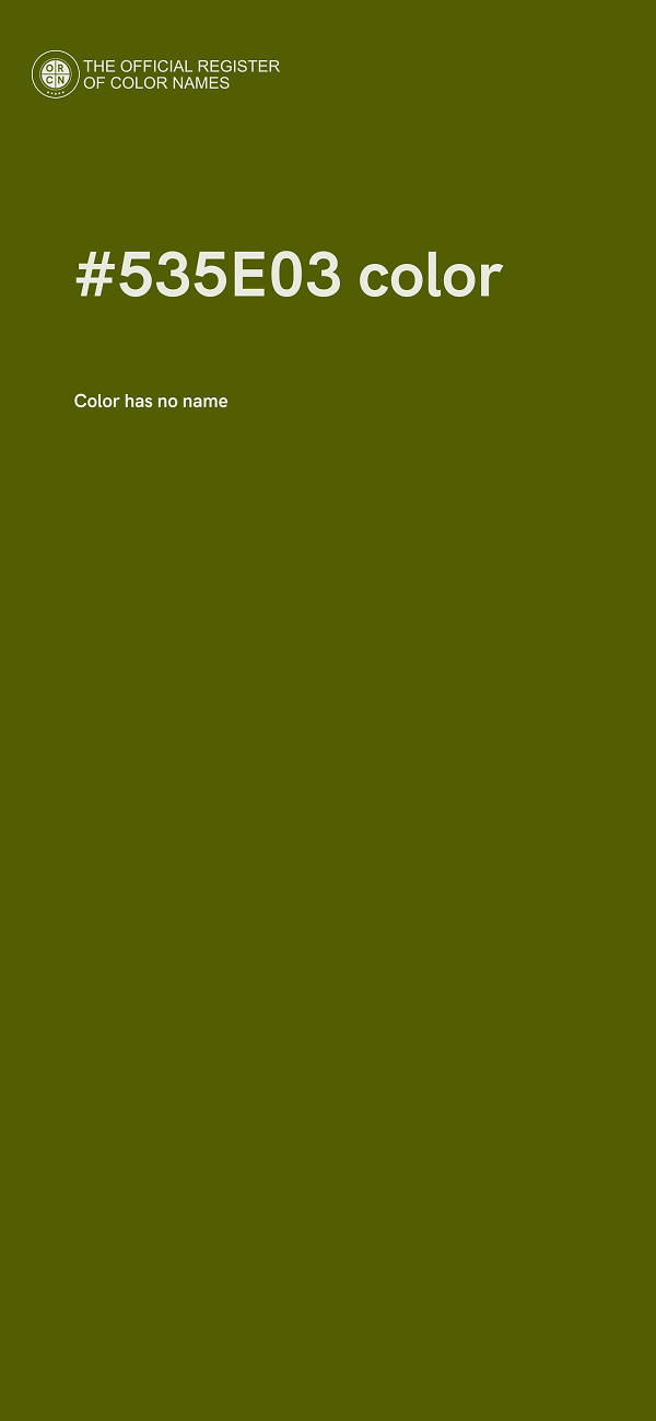 #535E03 color image