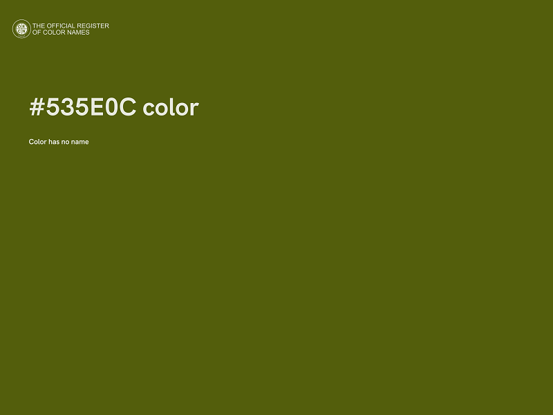 #535E0C color image