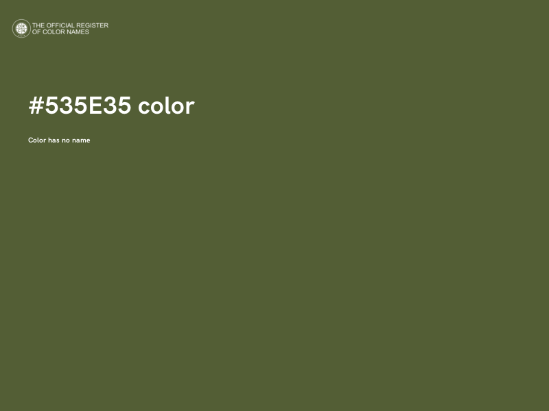 #535E35 color image