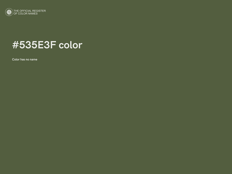 #535E3F color image