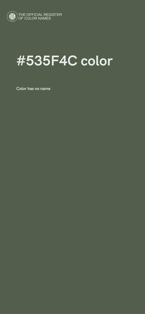 #535F4C color image