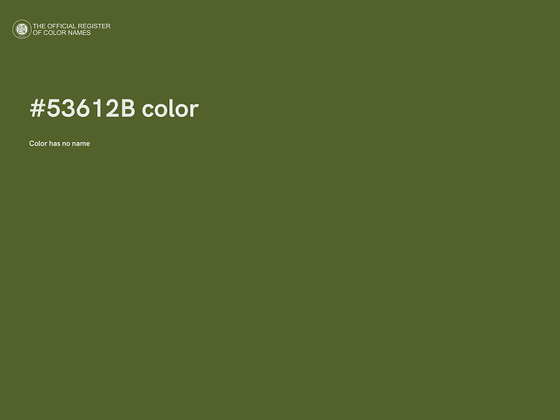#53612B color image