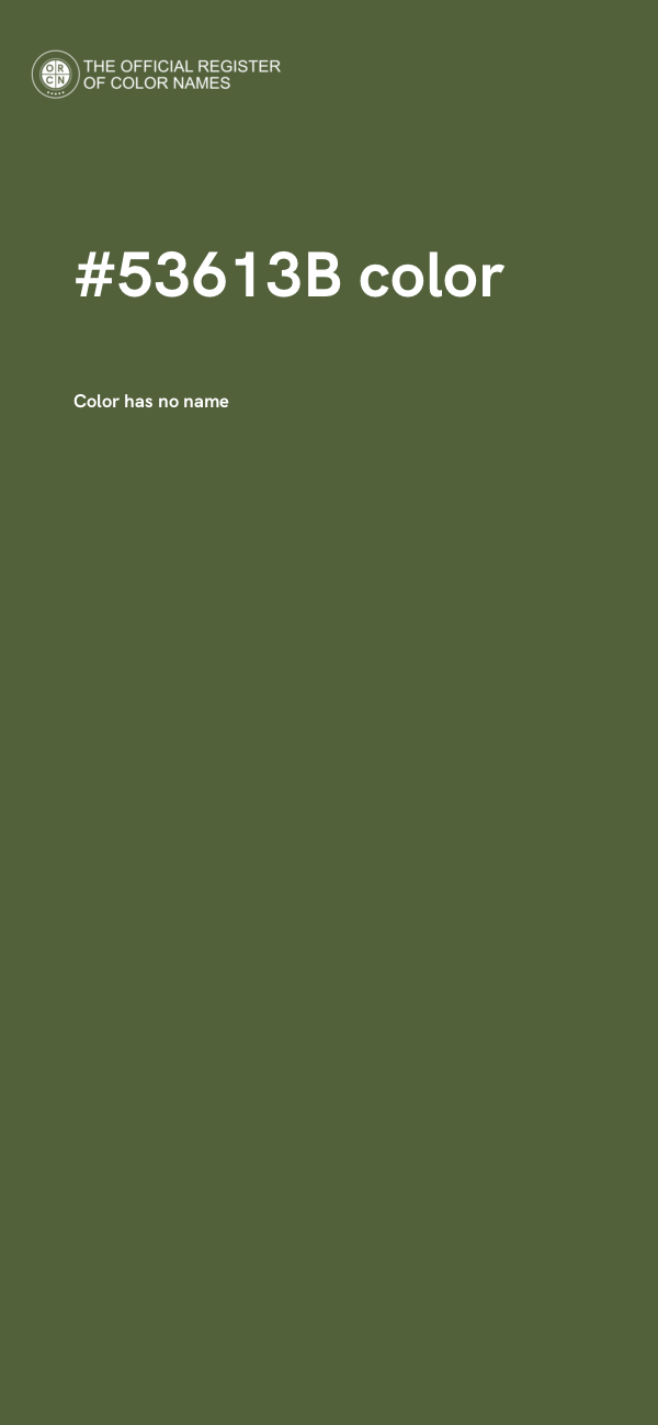 #53613B color image