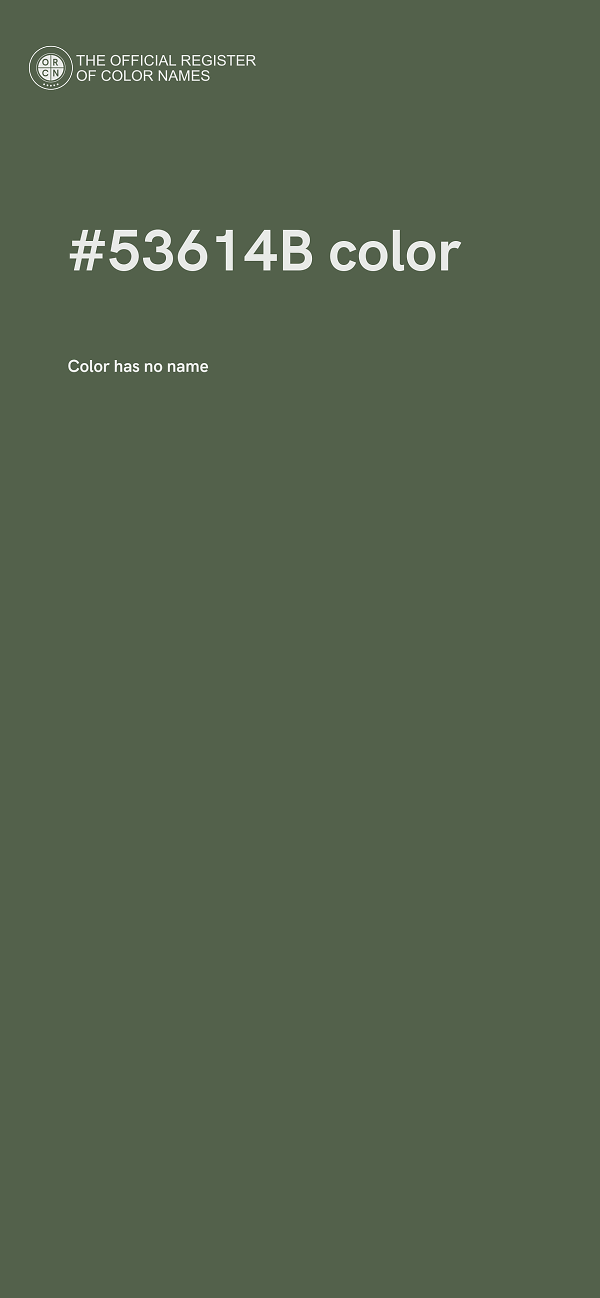 #53614B color image