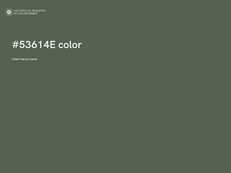 #53614E color image
